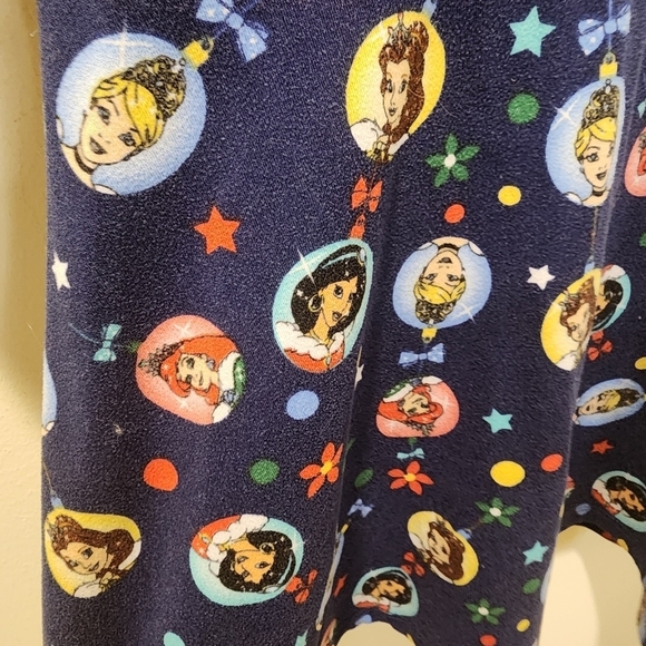 Disney princess Christmas print short Sleeves girls dress size 6 - Picture 5 of 7